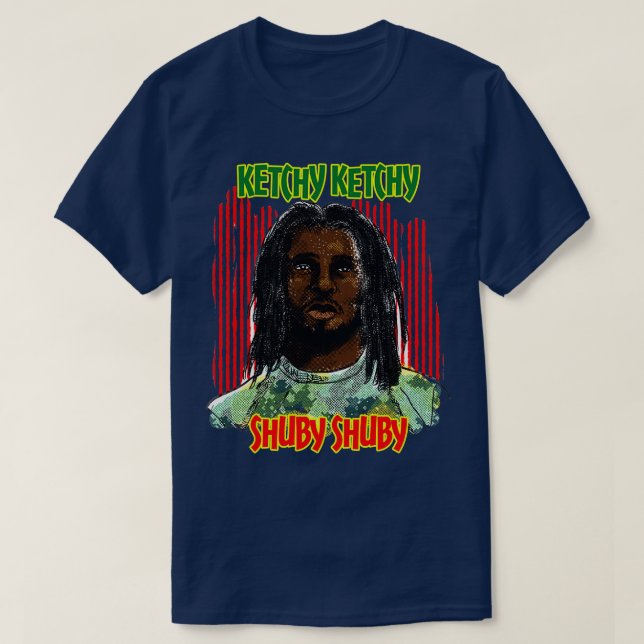Camiseta Ketchy Ketchy Shuby Shuby reggae (Diseño del anverso)