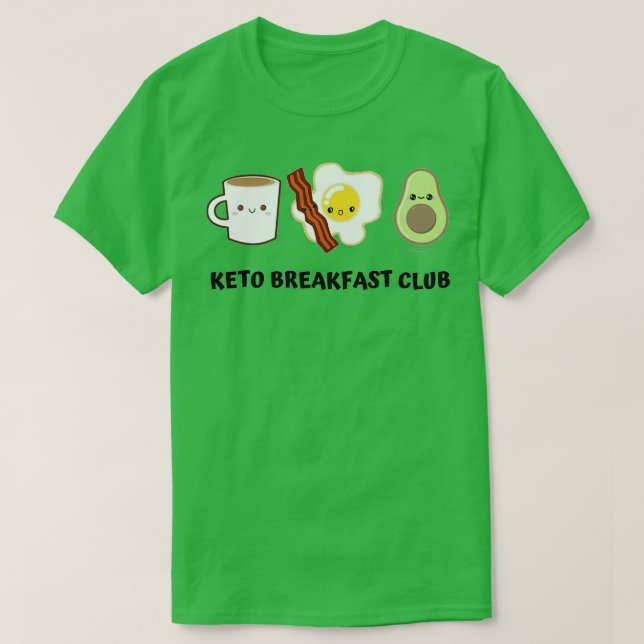 Camiseta Keto Breakfast Club Cute (Diseño del anverso)