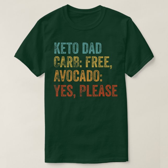 Camiseta Keto dad (Diseño del anverso)