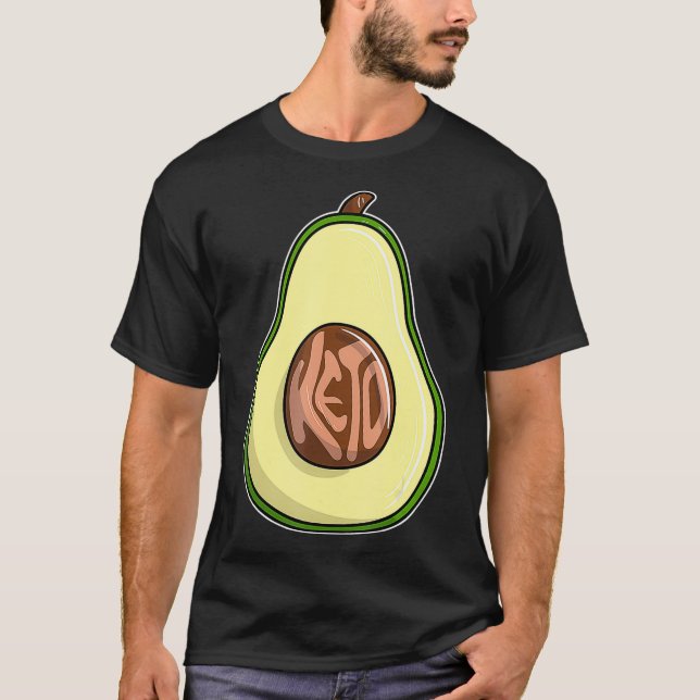 Camiseta Keto Diet Aguacate (Anverso)
