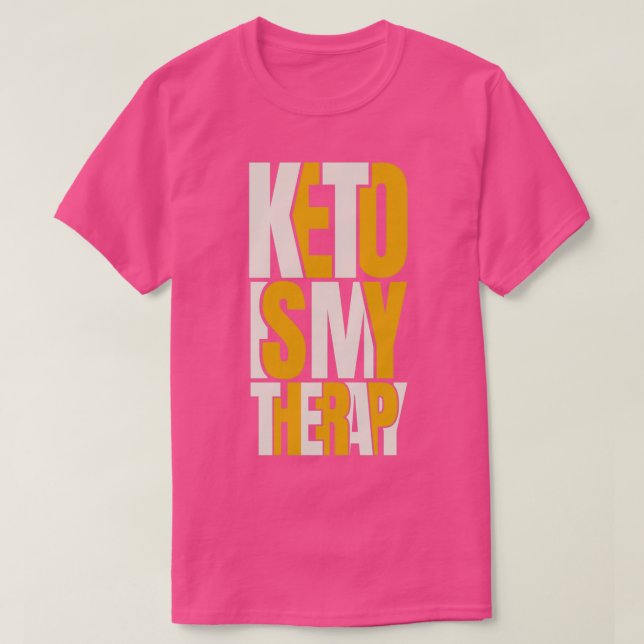 Camiseta Keto Es Mi Terapia Ketogénica (Diseño del anverso)