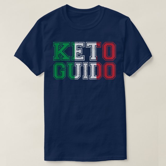 Camiseta Keto Guido Dieta Ketogénica Italiana Regalo de Ban (Diseño del anverso)