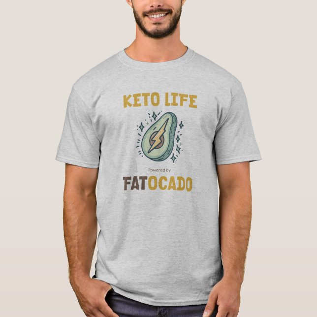 Camiseta Keto Life Aguacate Dieta (Anverso)