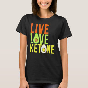 Camiseta Ketosis Ketone Aguacate Egado Keto Estilo de vida