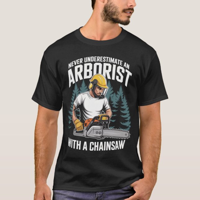Camiseta Kettensägenheld im Forsteinsatz (Anverso)