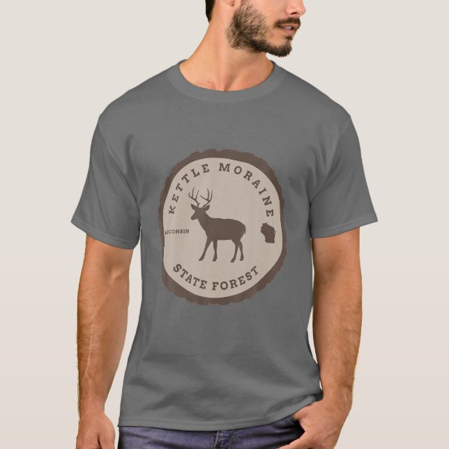 Camiseta Kettle Moraine State Forest Wisconsin WI Outdoors (Anverso)