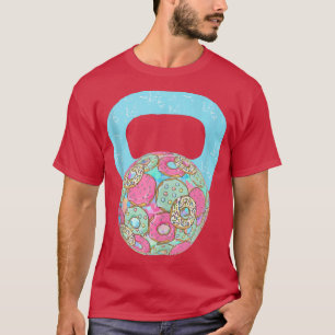 Camiseta Kettlebell Donut Funny Doughnut Fitness Humor 