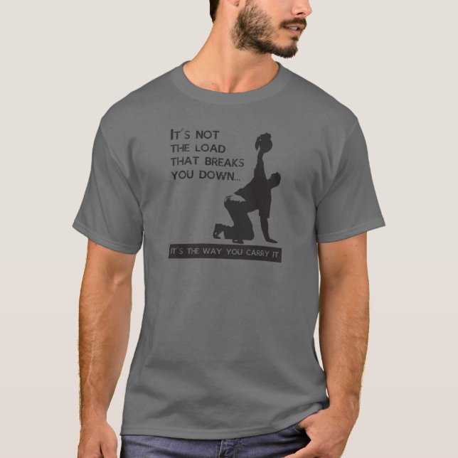 CAMISETA KETTLEBELL GETUP - CITA DE MOTIVACIÓN (Anverso)