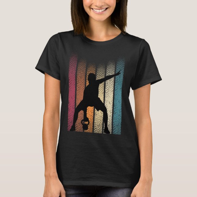 Camiseta Kettlebell Retro Workout Power Bodybuilder (Anverso)