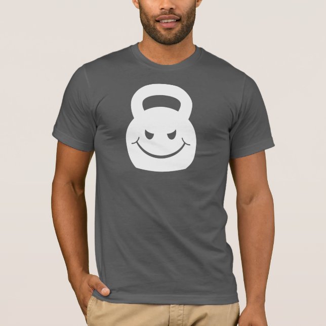 Camiseta kettlebell smirking del mal (Anverso)