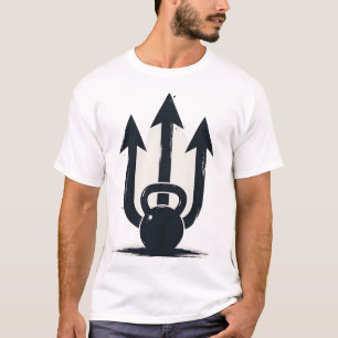 Camiseta Kettlebell Tridente Triple Flecha Fuerza y Poder