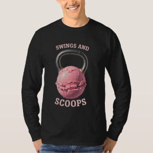 Camiseta Kettlebell Workout Gym Body Ice Cream Ball Fitness