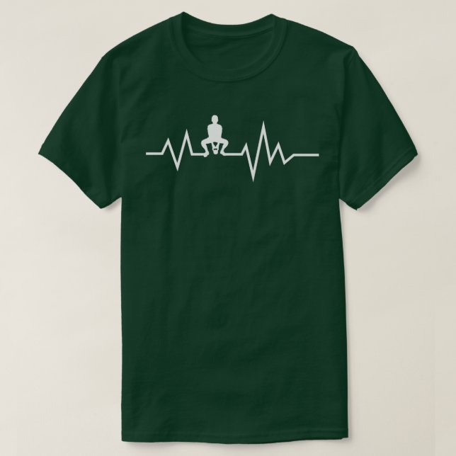 Camiseta Kettlebell Workout Halterofilia Hearbeat 1 (Diseño del anverso)