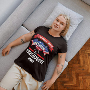 Camiseta Keva Rosenberg para Presidenta Mujer Oscuro