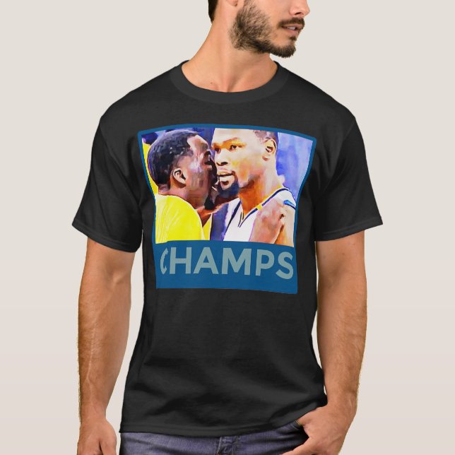 Camiseta Kevin Durant Draymond Green Warriors Champs (Anverso)
