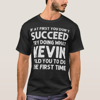 Camiseta Kevin Gift Nombre Personalizado Cumpleaños Gracios