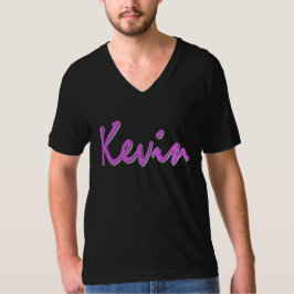 Camiseta Kevin (rosado en negro)