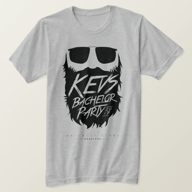 Camiseta Kevs Bacheler Party Gray-Ghost (Anverso del diseño)