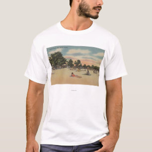 Camiseta Key West, FL - vista de Beath del sur con los