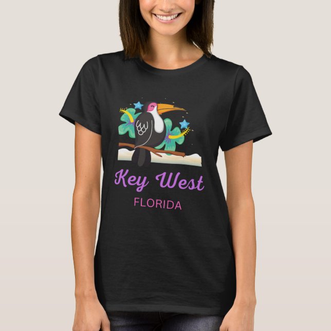 Camiseta Key West Florida Beach Toucan (Anverso)