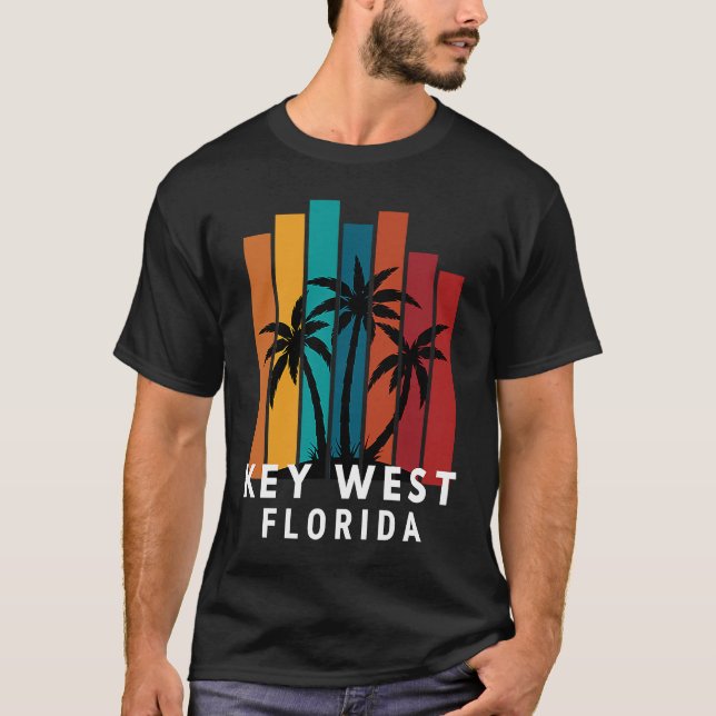 Camiseta Key West Florida Family Vacation Beach Tropical (Anverso)