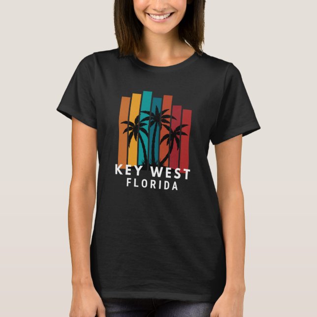 Camiseta Key West Florida Family Vacation Beach Tropical (Anverso)