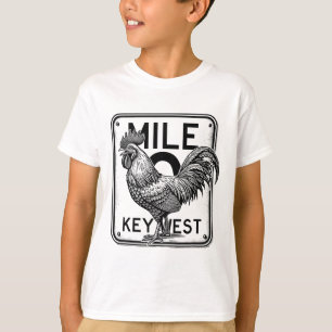 Camiseta Key West Florida Pollo Retro Milla 0 Gallo Milla