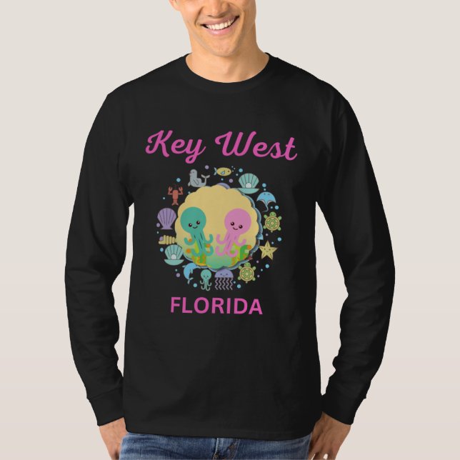 Camiseta Key West Florida Sea Animals (Anverso)