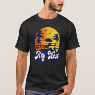 Camiseta Key West Florida Sunset Beach Retro Premium