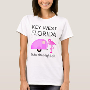 Camiseta Key West Florida Viviendo la Vida de Lujo Divertid