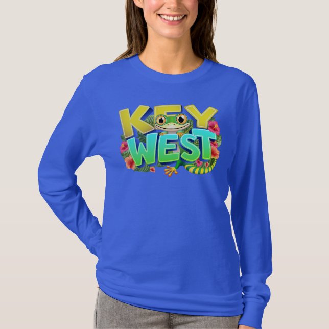 Camiseta Key West Gecko Florida (Anverso)