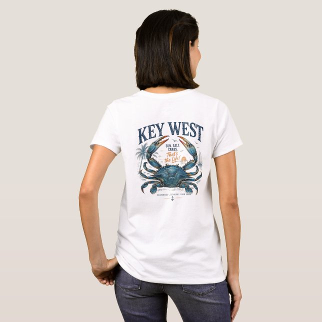 Camiseta ¡Key West Gracias a la Vida! (Reverso completo)