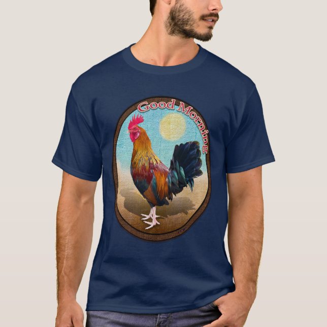 Camiseta Key West - Oval de cosecha de gitanos Buenos días (Anverso)