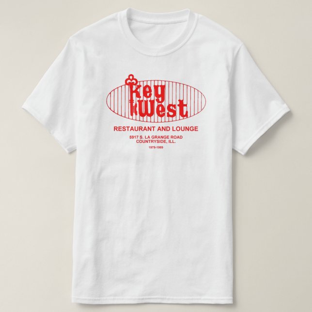 Camiseta Key West Restaurant, Counrtyside, IL (Diseño del anverso)