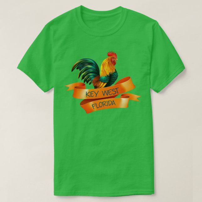 Camiseta Key West Rooster (Diseño del anverso)