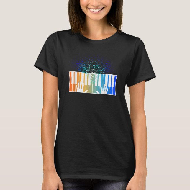 Camiseta Keyboard Piano Player  Musician Keyboardist Gag Ou (Anverso)