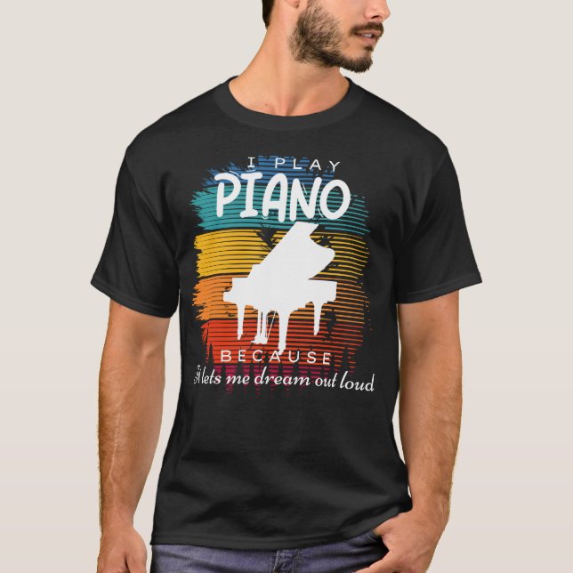 Camiseta Keyed to Dreams: Pianos Melodic Reverie (Anverso)