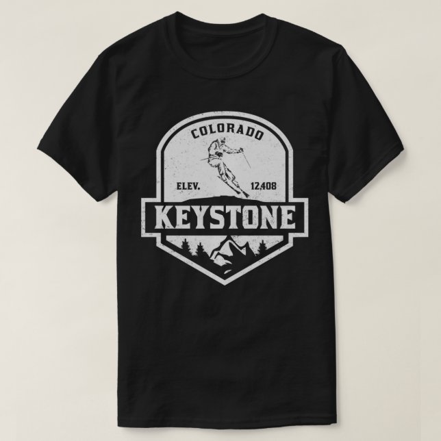 Camiseta Keystone Colorado Snow Skilover (Diseño del anverso)