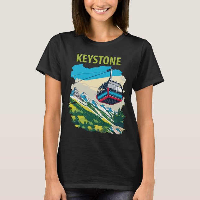 Camiseta Keystone Gondola Mountain Travel (Anverso)