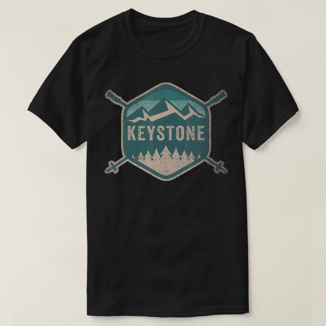 Camiseta Keystone Hombres Retro Keystone (Diseño del anverso)