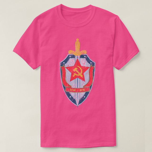 Camiseta KGB CCCP Unión Soviética (Diseño del anverso)