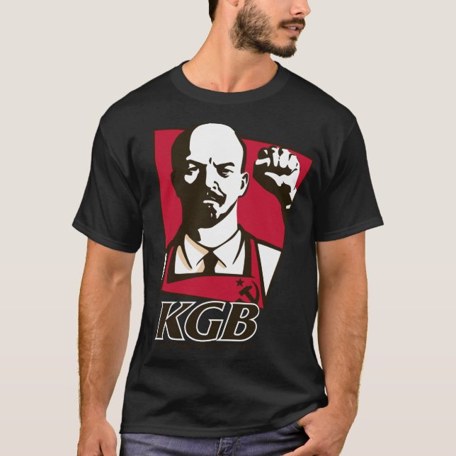 Camiseta KGB Lenin Putin propaganda soviética rusa Revoluci (Anverso)