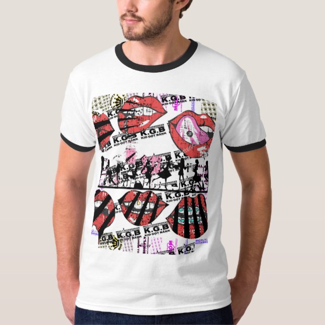 Camiseta KGB Lips T-Shirt (Anverso)