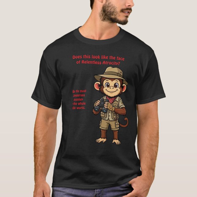 Camiseta Khaki Macaque (Anverso)