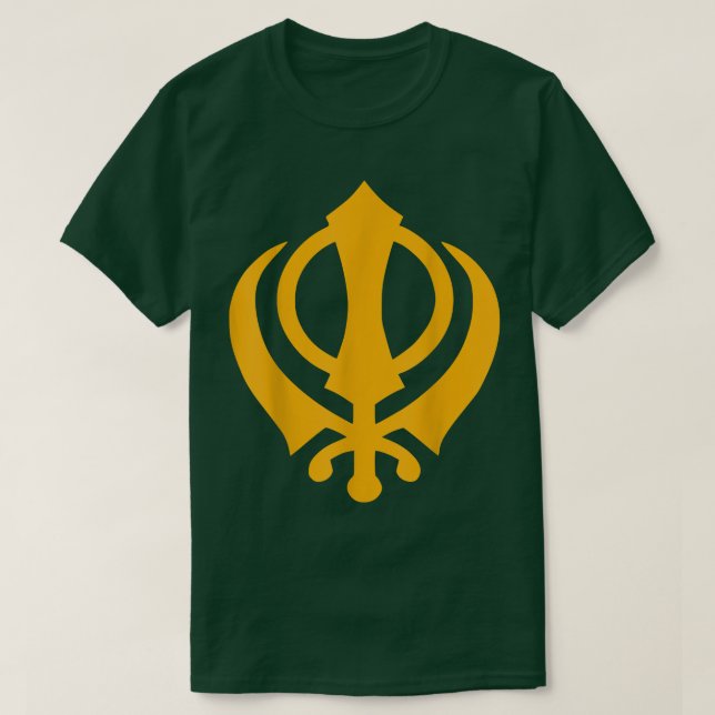 Camiseta KhandaSikhism Sikh Espada Dios Símbolo de la insig (Diseño del anverso)