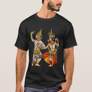Camiseta Khmer camboyano tradicional baile Apsara Camboya