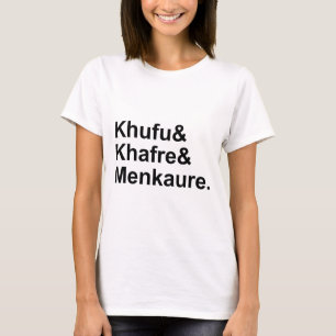 Camiseta Khufu, Khafre, Menkaure   Pirámides de Egipto & Gi