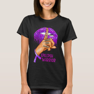 Camiseta Ki Soporte Epilepsy Awareness Costume Litros Cinta