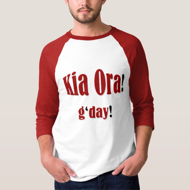Camiseta ¡Kia Ora! (Anverso)