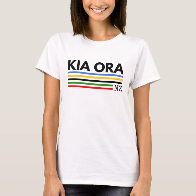 Camiseta Kia Ora NZ (Anverso)